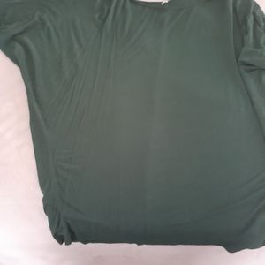 Drk green tunic top